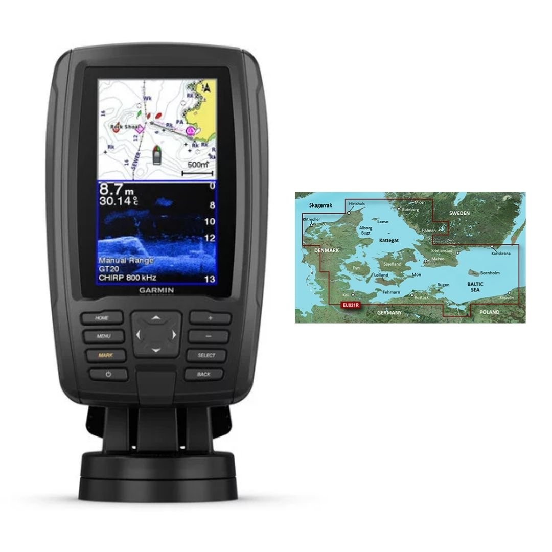 Garmin ECHOMAP Plus inkl. søkort - Garmin GPS / Kortplotter - Shipshape.dk – køb udstyr til