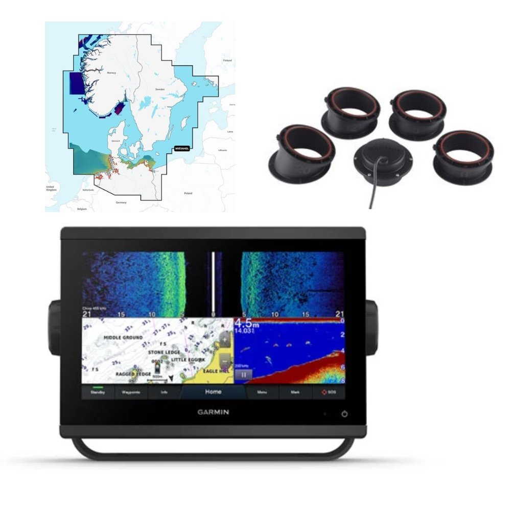 GARMIN GPSMAP 923xsv INKL. GT15 indebords transducer og vision søkort Garmin GPS / Kortplotter