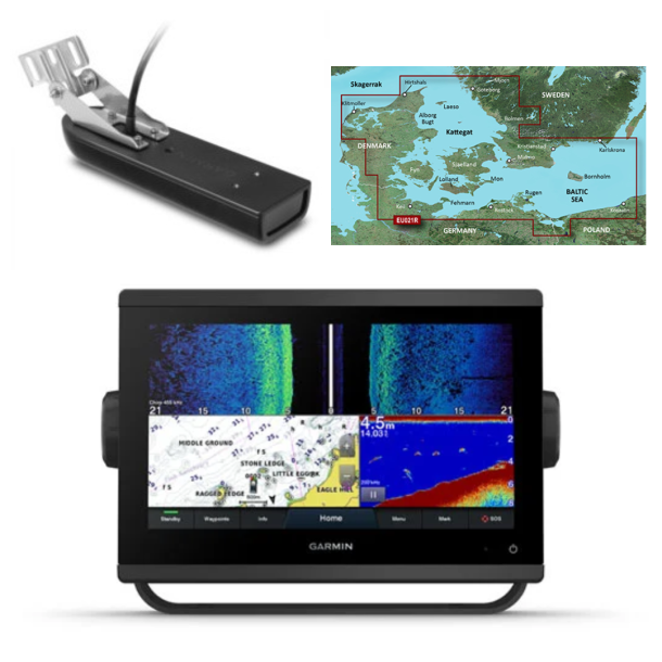 Garmin Transducer pakke 3 (9" kortplotter) Garmin Pakkeløsninger