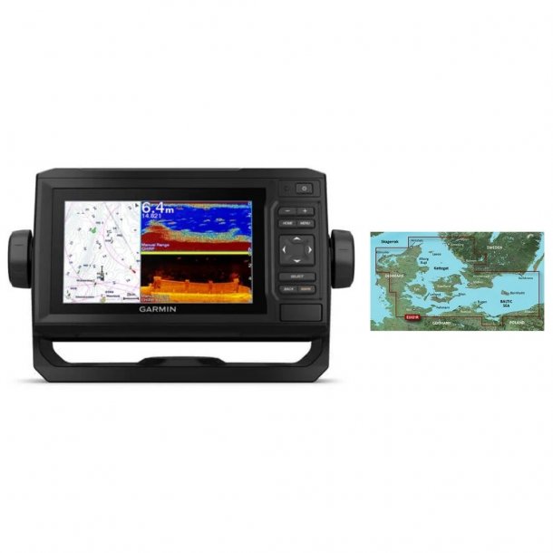 Garmin ECHOMAP UHD 62cv inkl søkort Garmin GPS / Kortplotter - Shipshape.dk – køb udstyr til din båd