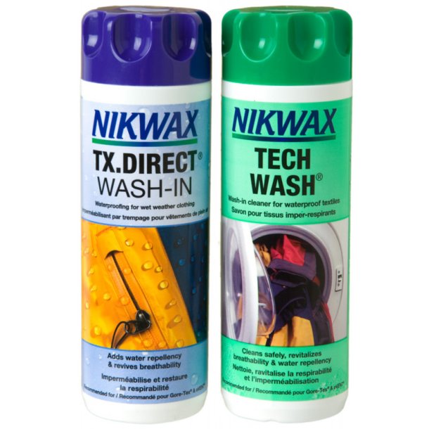 Nikwax Twin pack Tech Wash 1 ltr. + TX-Direct - 1 ltr. -  XL PAKKE 