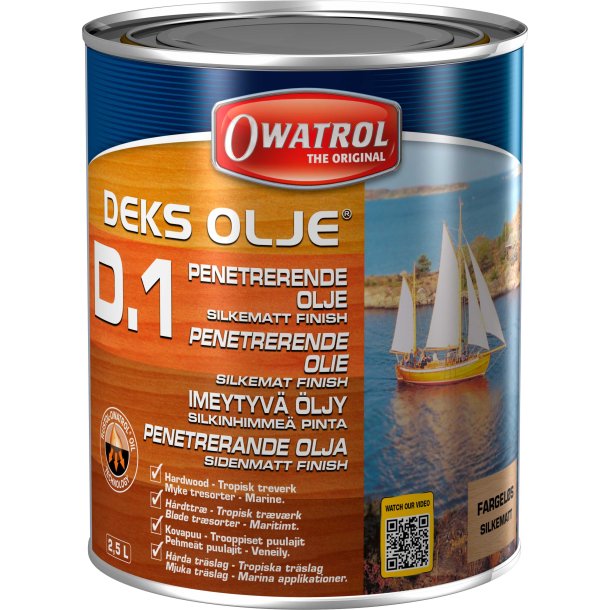 Owatrol D1 olie 2.5 ltr.