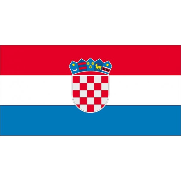 Gsteflag Kroatien trykt 30x45cm