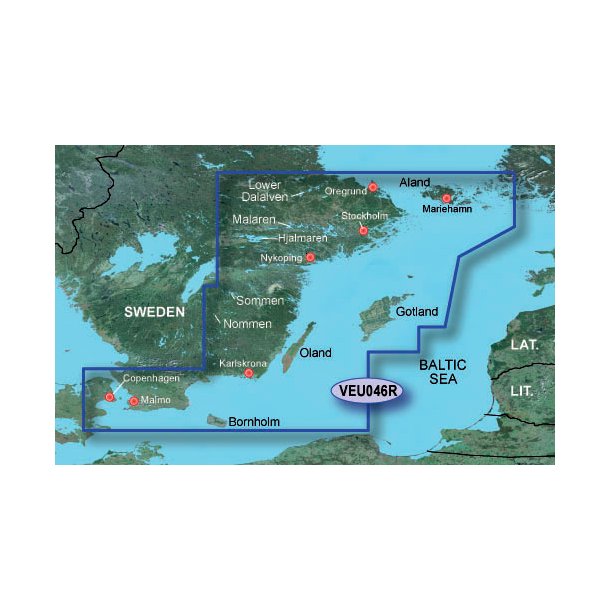 BlueChart g3 R Sverige SØ - GARMIN Shipshape.dk – køb udstyr til din båd