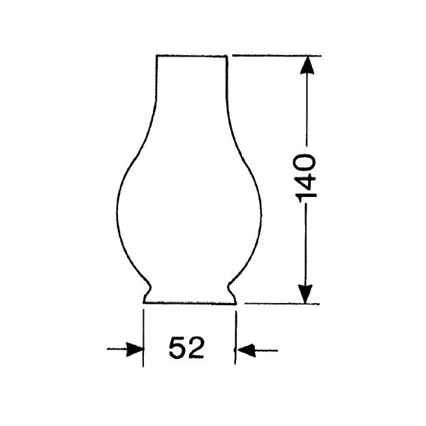 Lampeglas 1'''x140mm