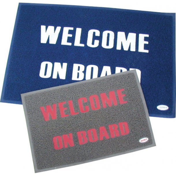 Mtte Welcome on Board 60x90cm bl