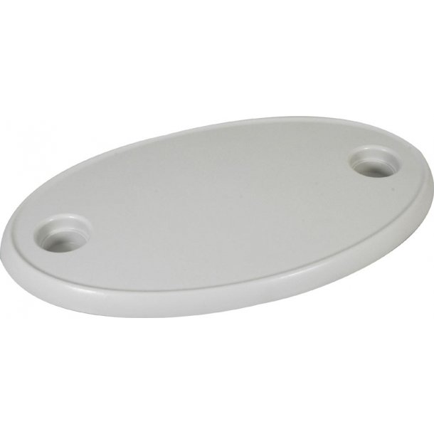 Bordplade ABS hvid oval 77x51 cm