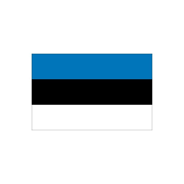 Gsteflag Estland trykt 30x45cm