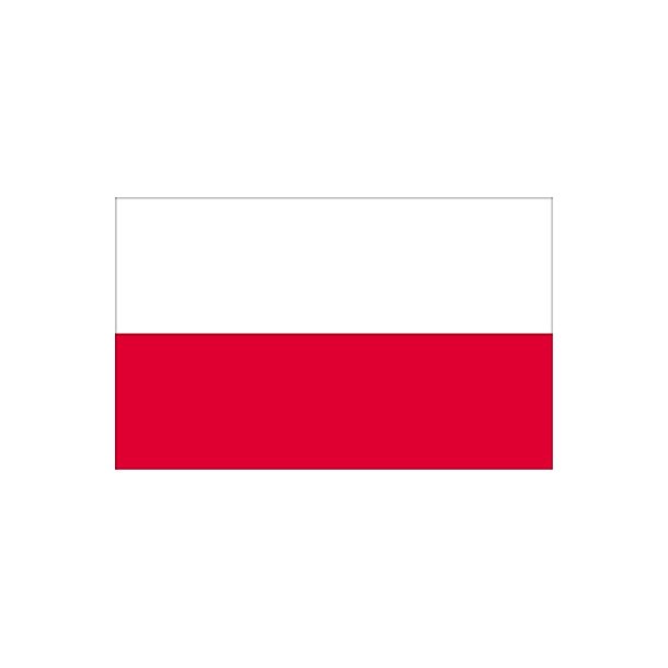 Gsteflag Polen trykt 30x45cm