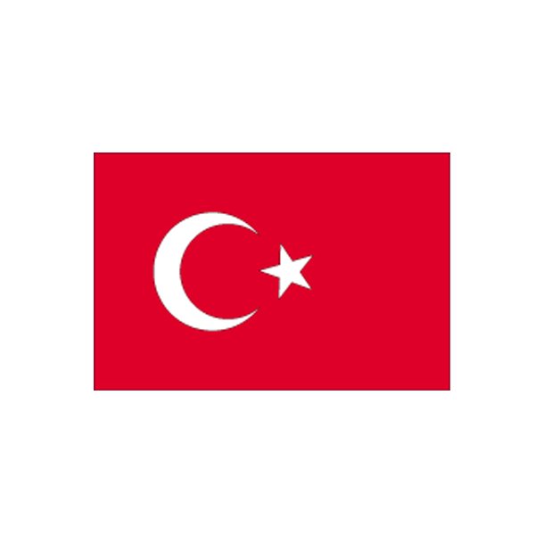Gsteflag Tyrkiet trykt 30x45cm