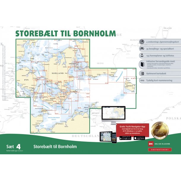 Skort Satz 4 Storeblt t/Bornholm