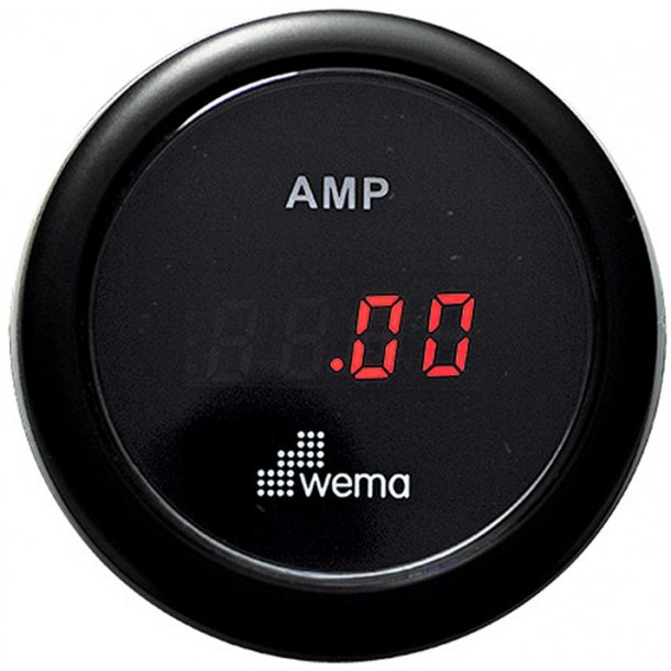 Wema Amperemeter RF/sort 0-150 amp.