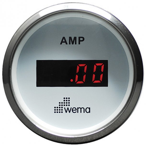 Wema Amperemeter RF/hvid 0-150 amp.